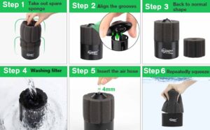 hygger-120-biochemical-sponge-filter-installation